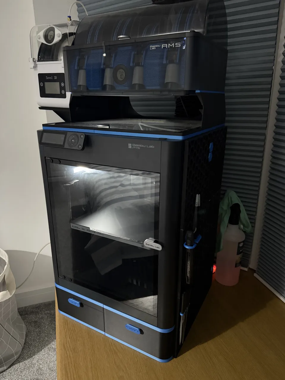 X2D X1 P2S P1S Poop Chute & Under Printer Storage view 2