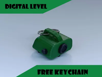 Digital level keychain