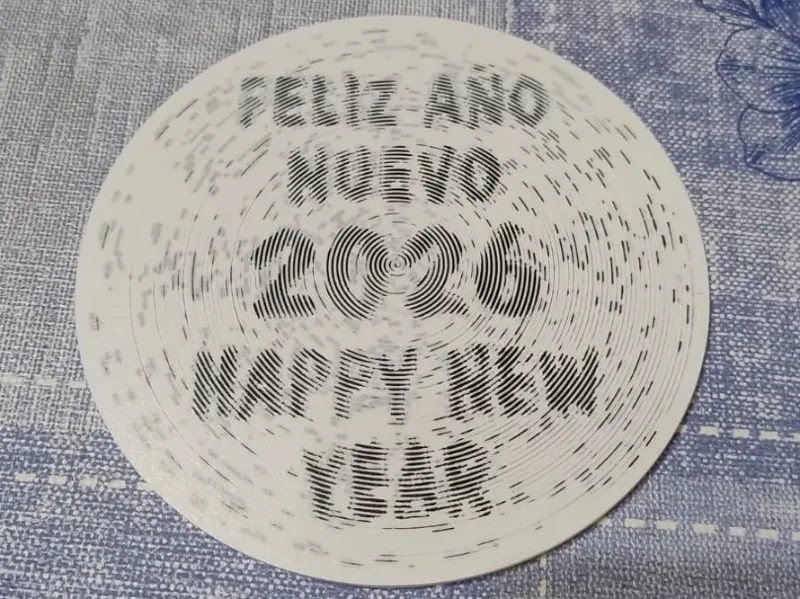 Posavasos /Coaster FELIZ AÑO NUEVO/HAPPY NEW YEAR