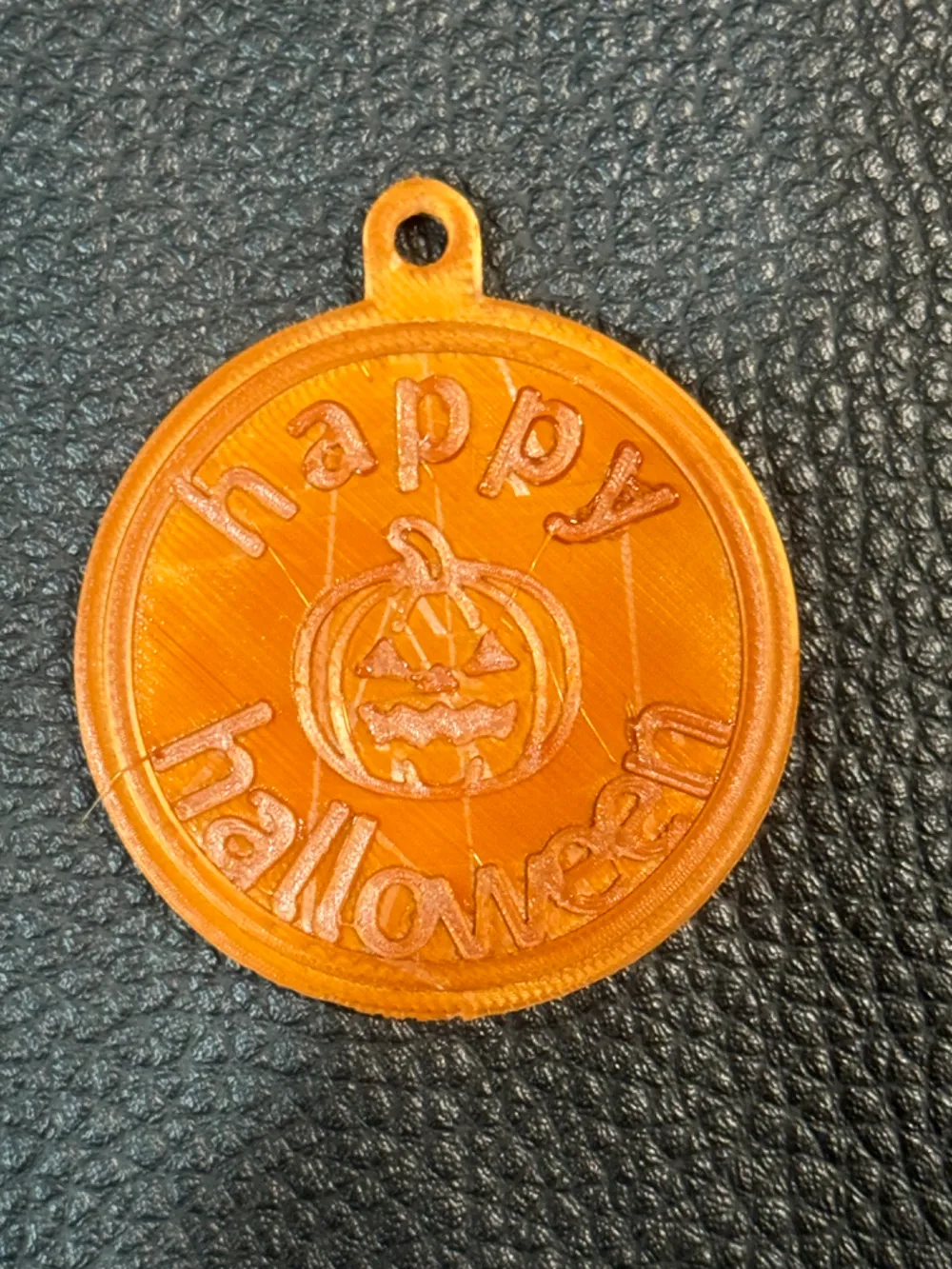 Halloween "happy Halloween" keychain by mr print (B3D) - MakerWorld