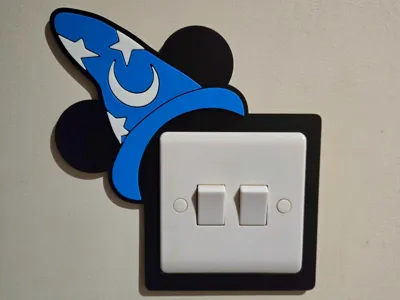 Sorcerer Mickey Mouse UK Light Switch Cover Plate
