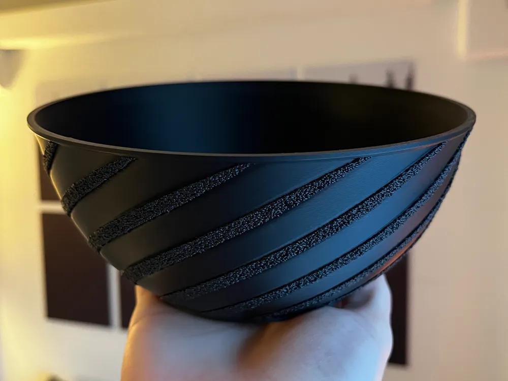 Multi-Textured Designer Bowl - Free 3D Print Model - MakerWorld