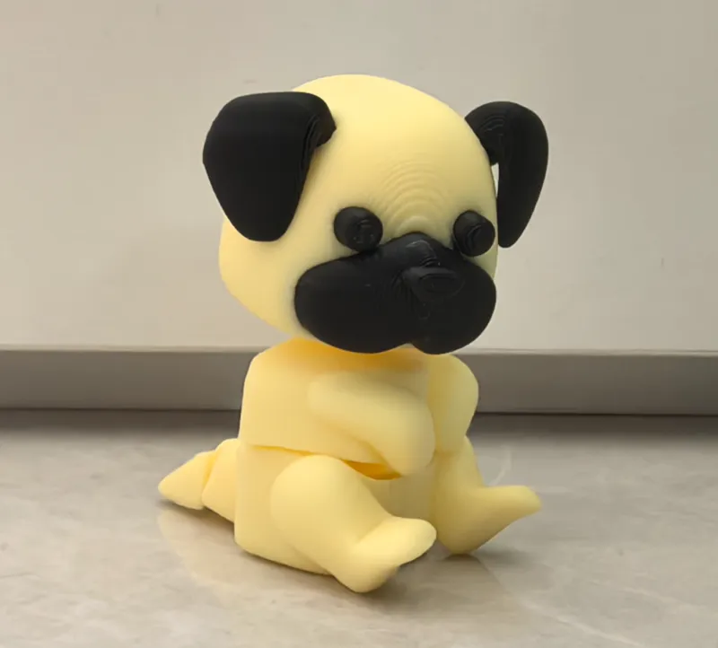 可活动巴哥犬 冰箱贴