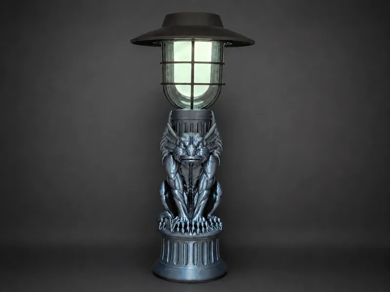 Gargoyle Solar Light Holder