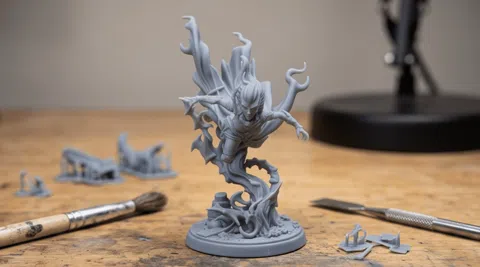 Escenografía en miniatura: Airborne Vampire Lord | RPG Mini — referencia de MakerWorld