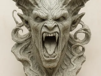 Beast-Head Sculpture