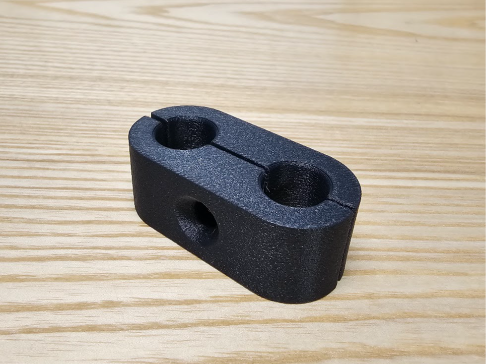 AN6 hose clamp 3D model