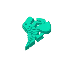 Œuf de Pâques Flexi-Rex avec bébé dinosaure articulé — photo 3