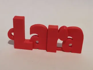 Lara Keychain Name Tag