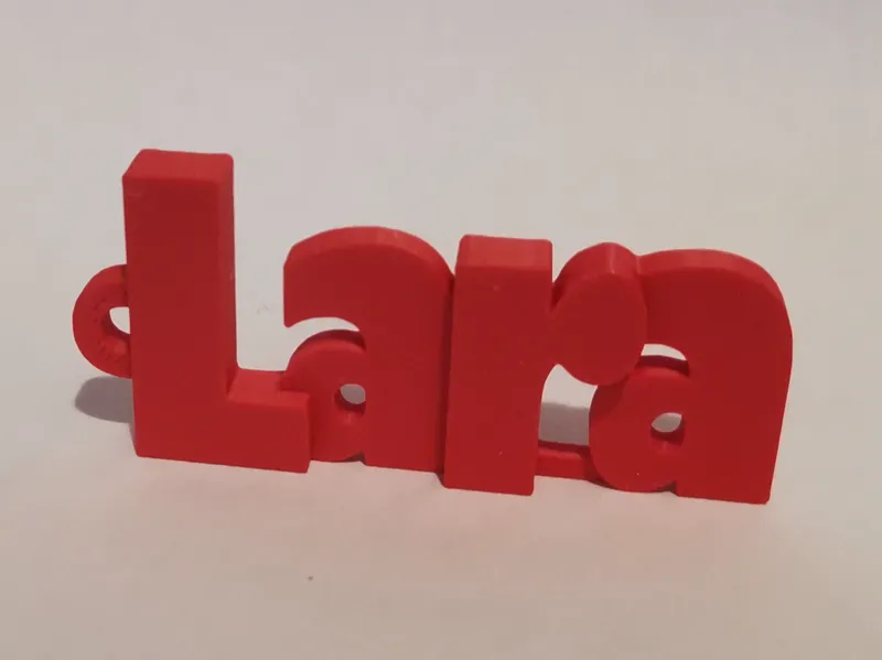 Lara Keychain Name Tag