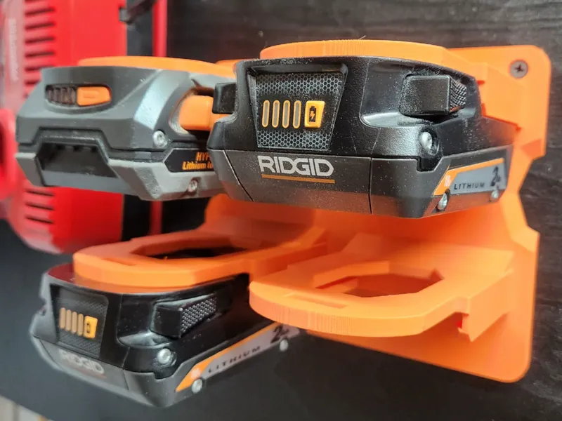 Organizador de pared para baterias Ridgid