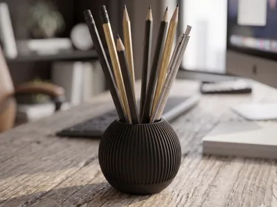 Small Striped Vase