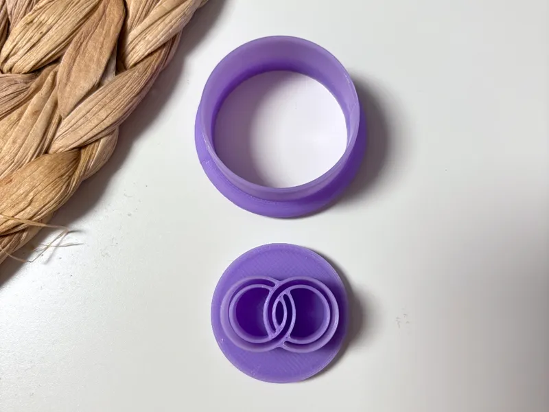 Cookie cutter and stamp wedding ring