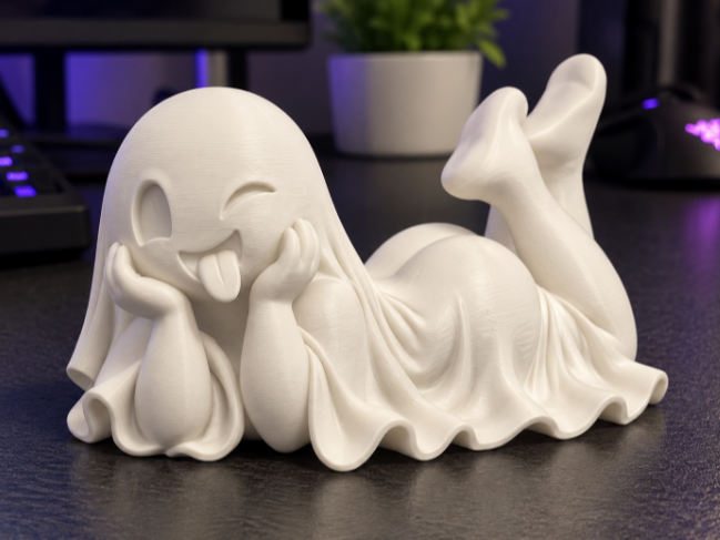 Flirty Ghost | Cute & Funny Halloween Desk Buddy - 1