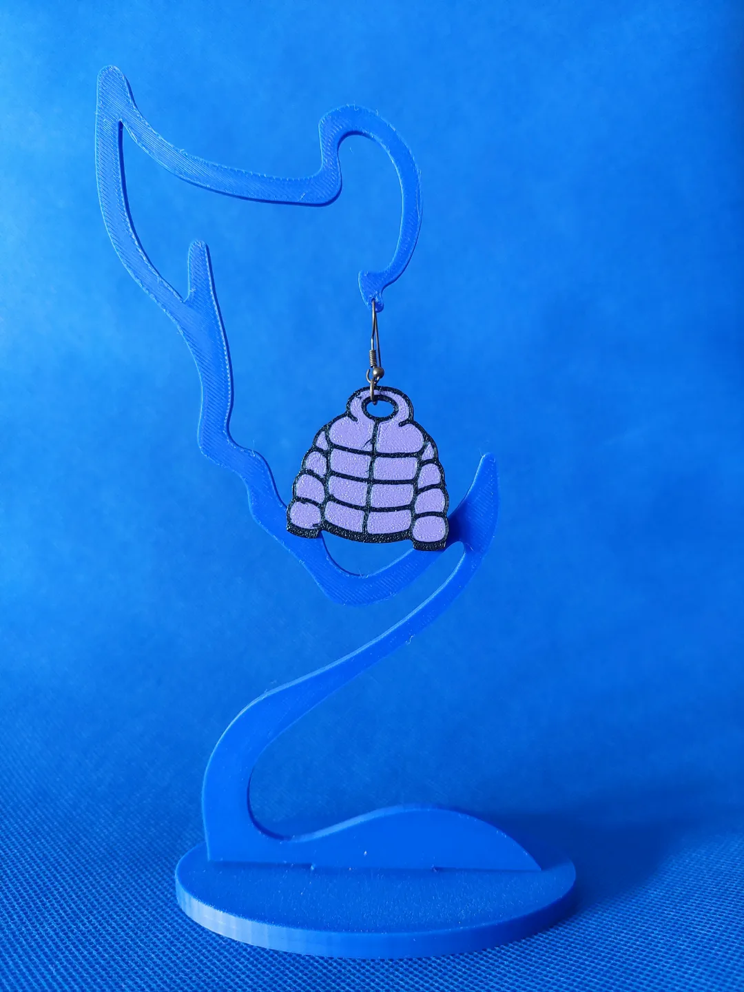 Multicolor Christmas Puffer Jacket Earrings view 2