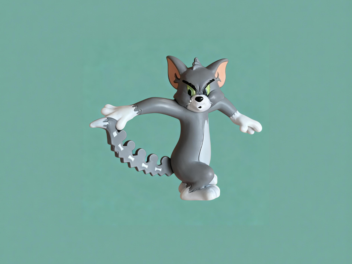 汤姆猫-猫和老鼠动画杰瑞鼠汤姆猫可爱搞笑摆件涂色玩具