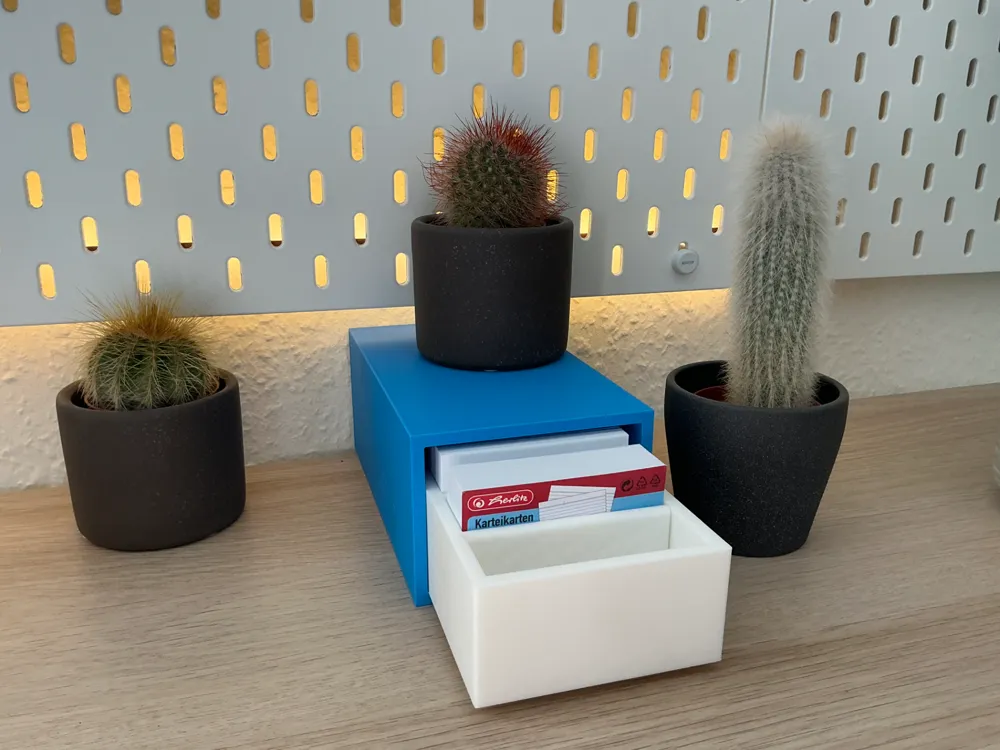 flashcard box with five compartments - Free 3D Print Model - MakerWorld