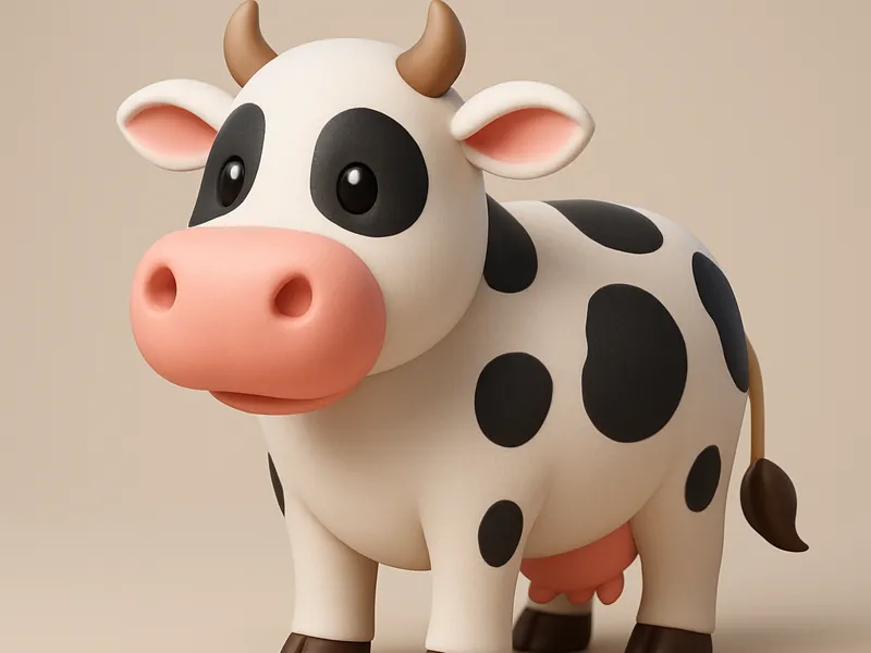 3d cow