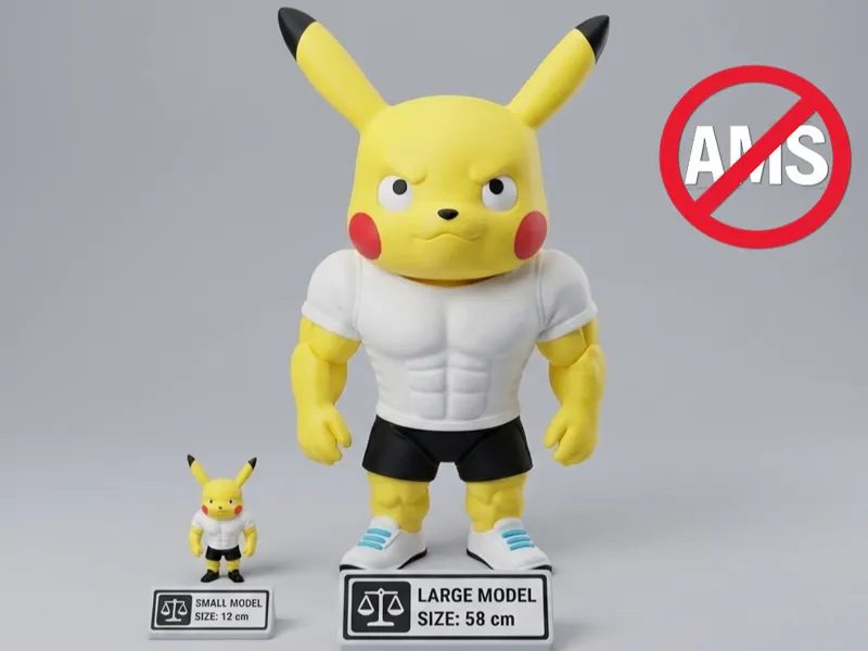 Pikachu muscle Pokemon NO AMS and AMS Figure