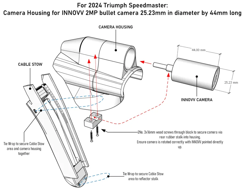 INNOVV - SPEEDMASTER Rear Camera Mount