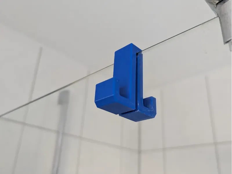 Haken für Duschkabine Glasscheibe 8 mm