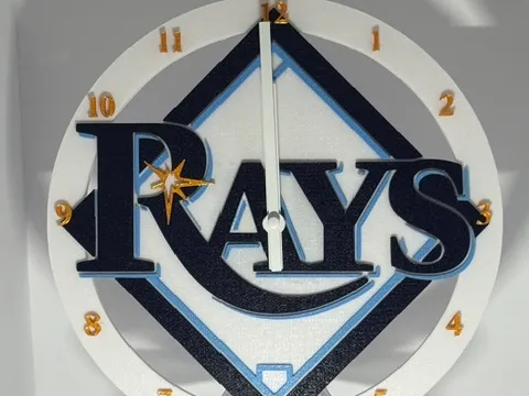 Tampa Bay Rays clock