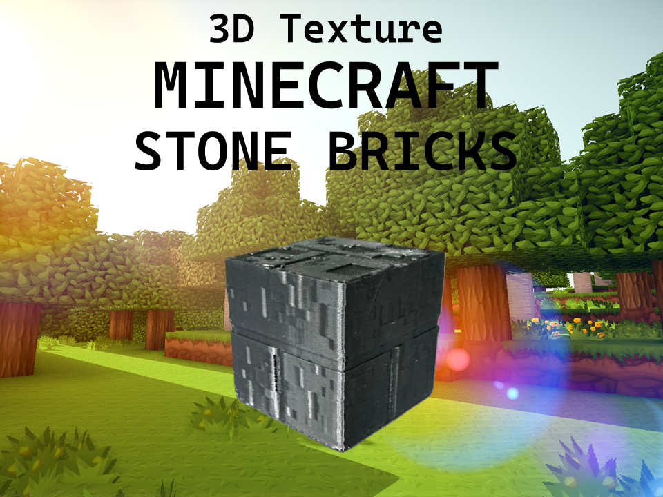 3D Texture Minecraft Stone Bricks
