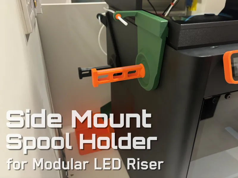 Side Mount Spool Holder for Modular LED Riser