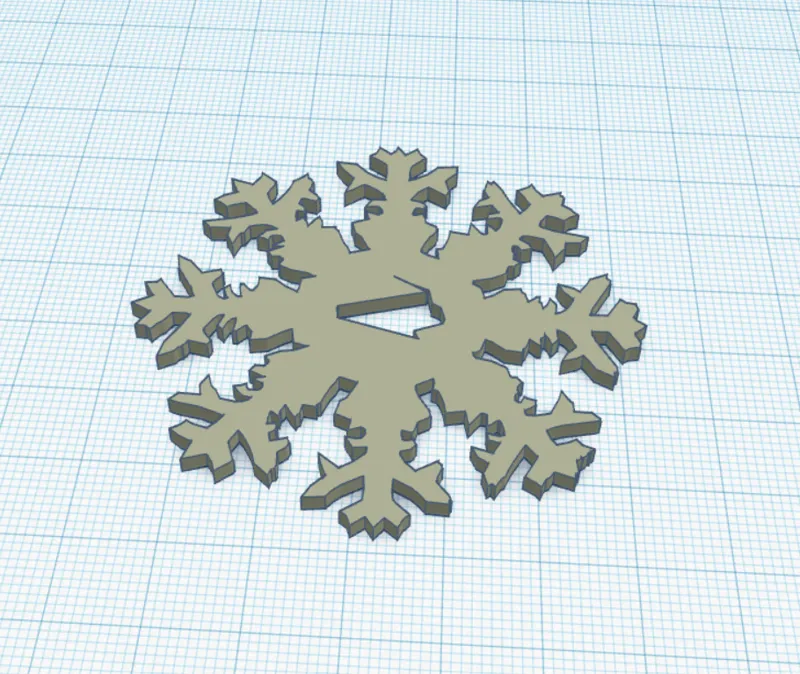 Deformed center Snowflake