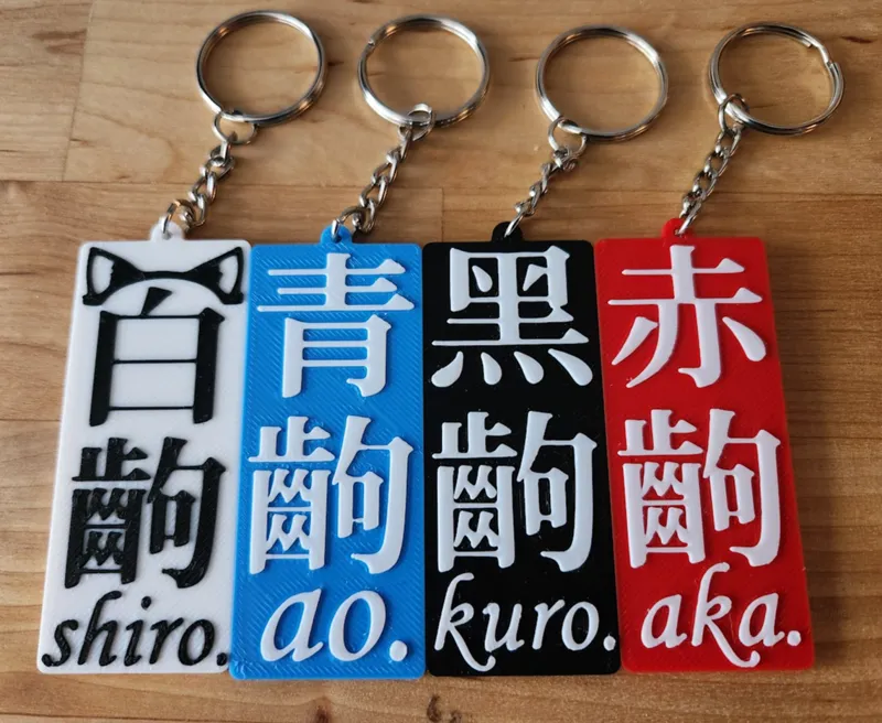Monogatari Series Scene Keychains