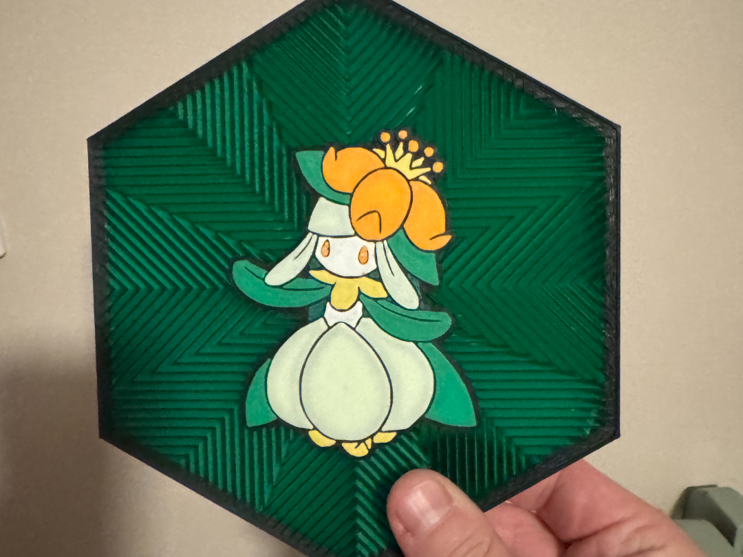 #549 Lilligant Hex Wall Art