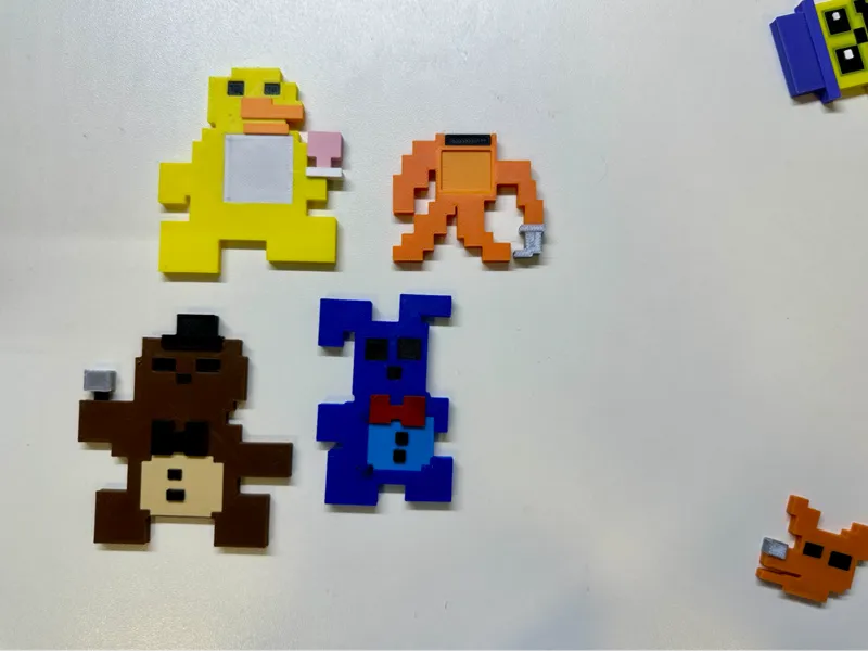 FNAF4 Toys (Fredbear, Freddy, Bonnie, Chica, Foxy)