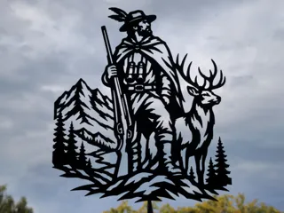 Hunter & Deer Wall Art