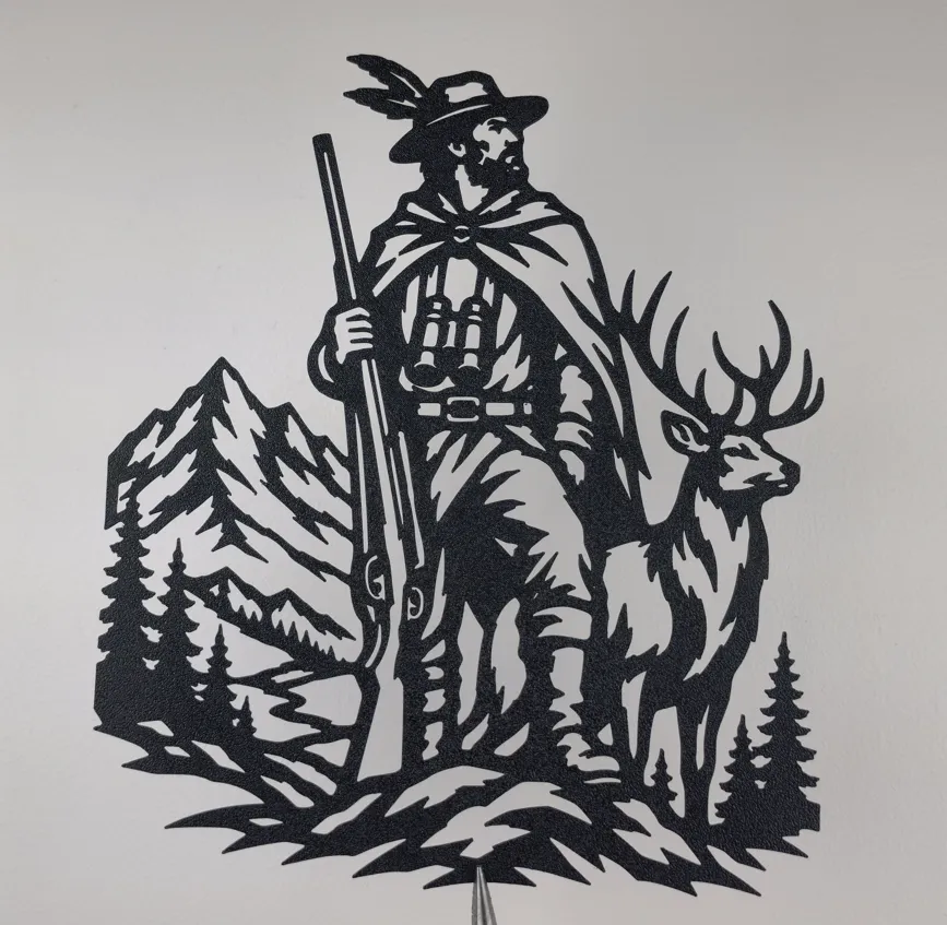 Hunter & Deer Wall Art view 2