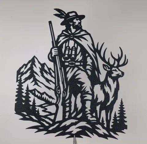 Hunter & Deer Wall Art view 2