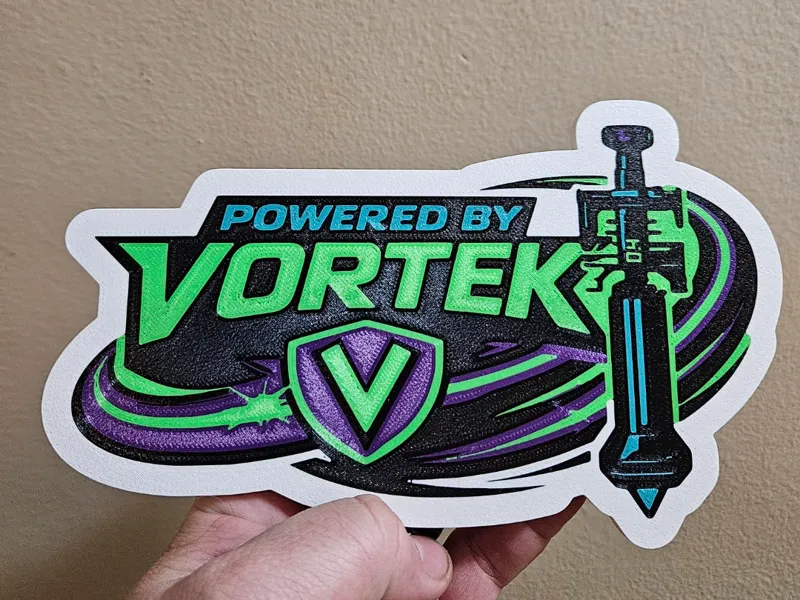 Vortek Printer Badge