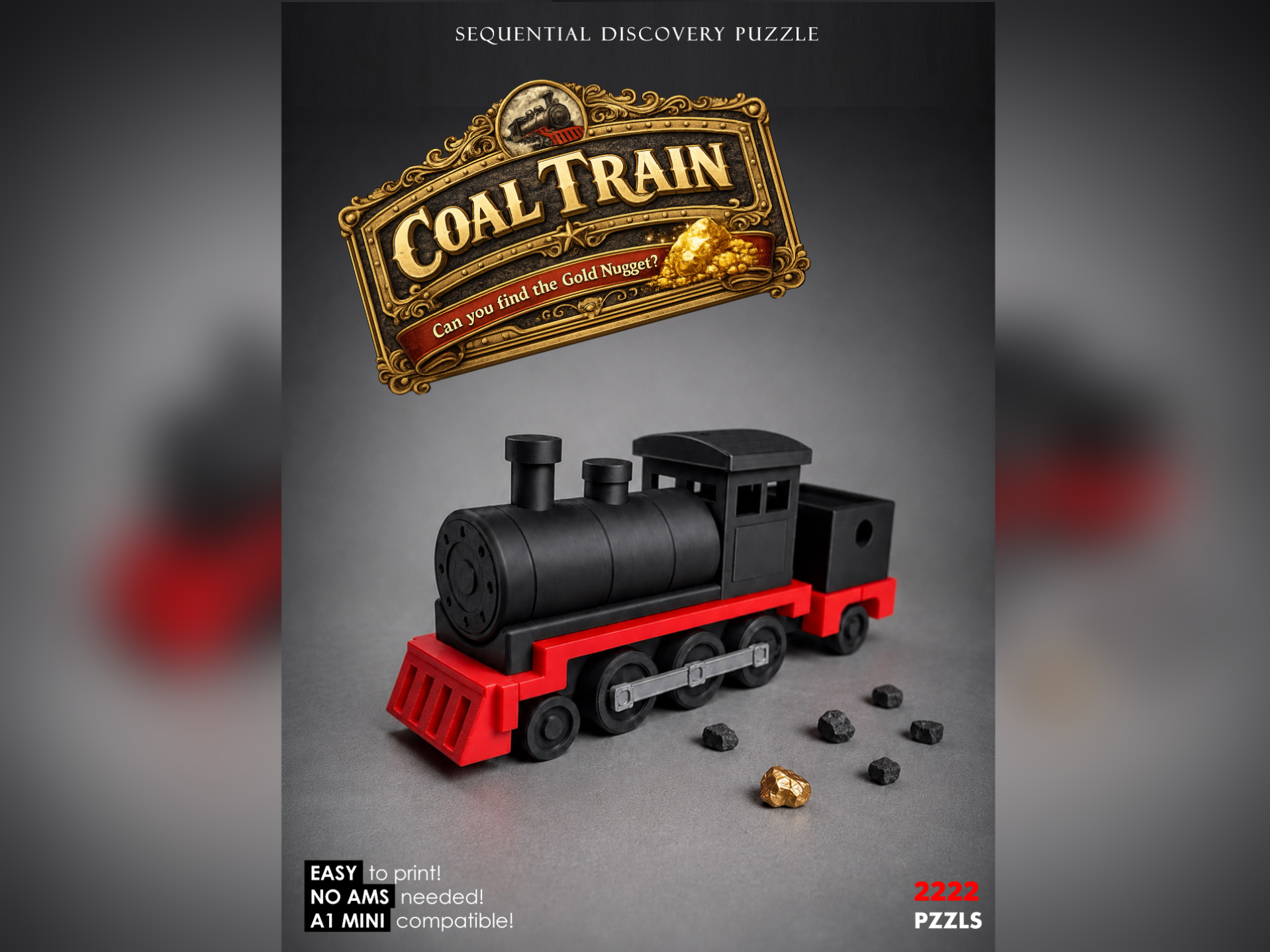 Coal Train | Find the GOLD NUGGET