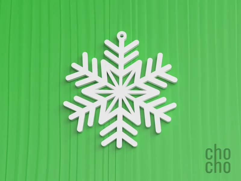 Snowflakes Christmas Ornament Collection 02