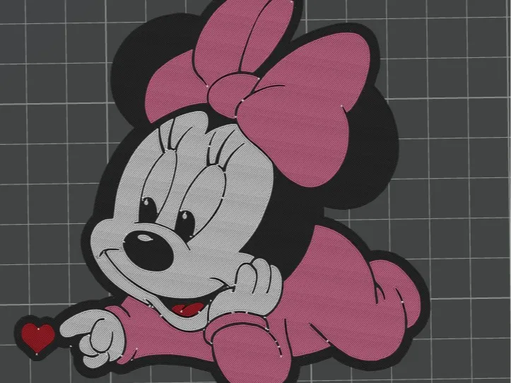 Baby Minnie with heart