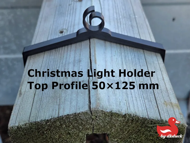 Christmas Light Holder for Top Profile 50×125 mm