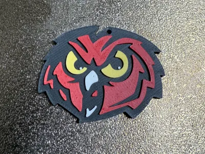 Temple University Keychain