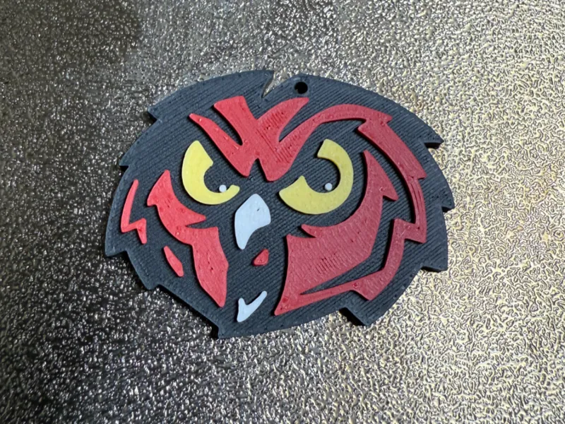 Temple University Keychain