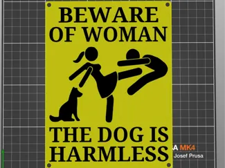 Warning sign - funny, multiple variants, ENG or CZ