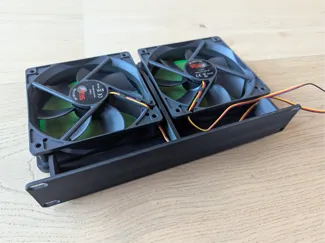 10-inch Rack 1u Twin 120mm Fan Unit