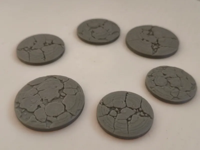 Cracked stone base toppers 40k, dnd