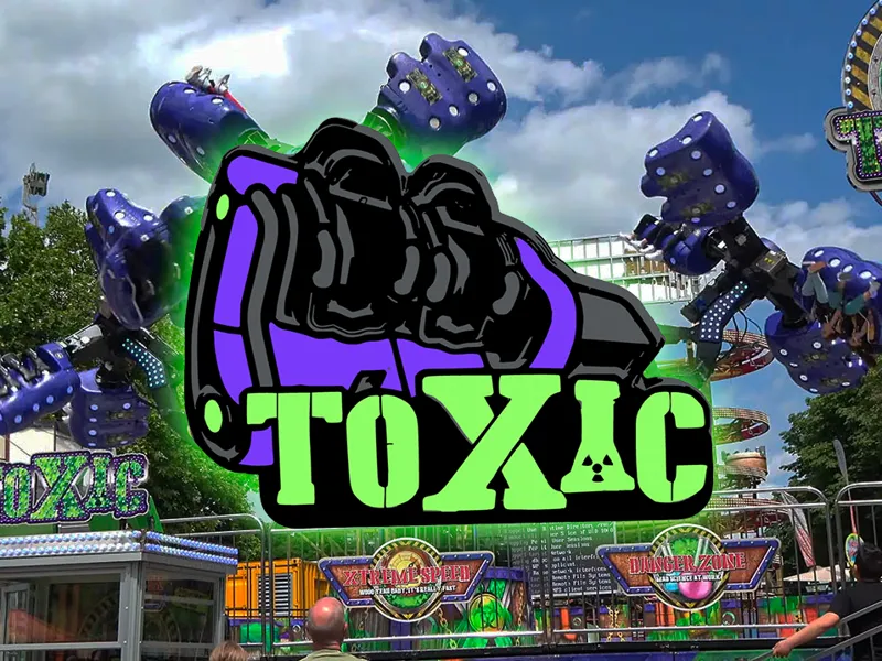 Toxic Logo - Kermis / Kirmes - Flatride NL AMS