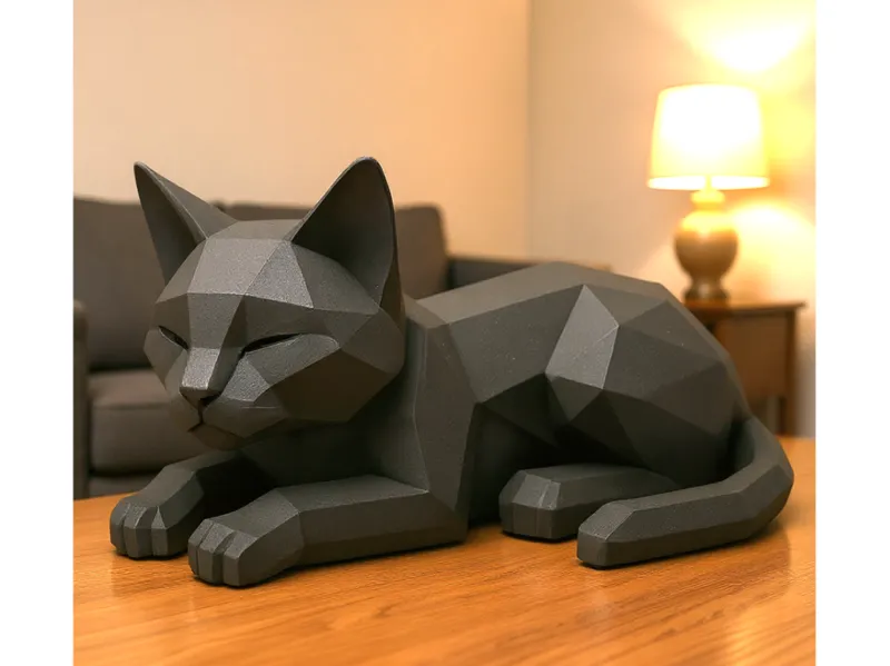 Low poly cat, kitten (AI)