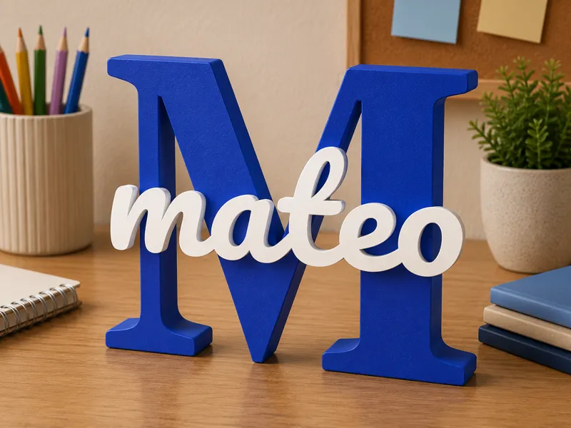 Nombre decorativo Mateo NO AMS