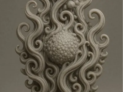 Organic Swirl Sculpture