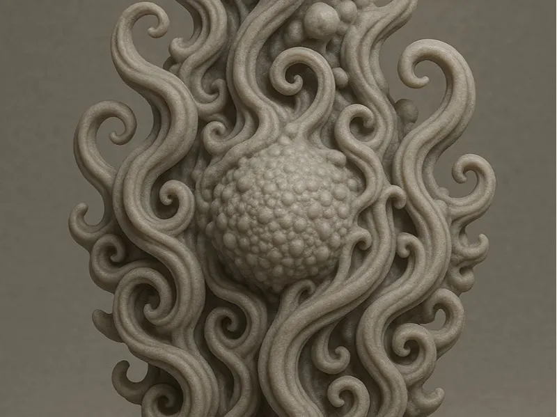 Organic Swirl Sculpture